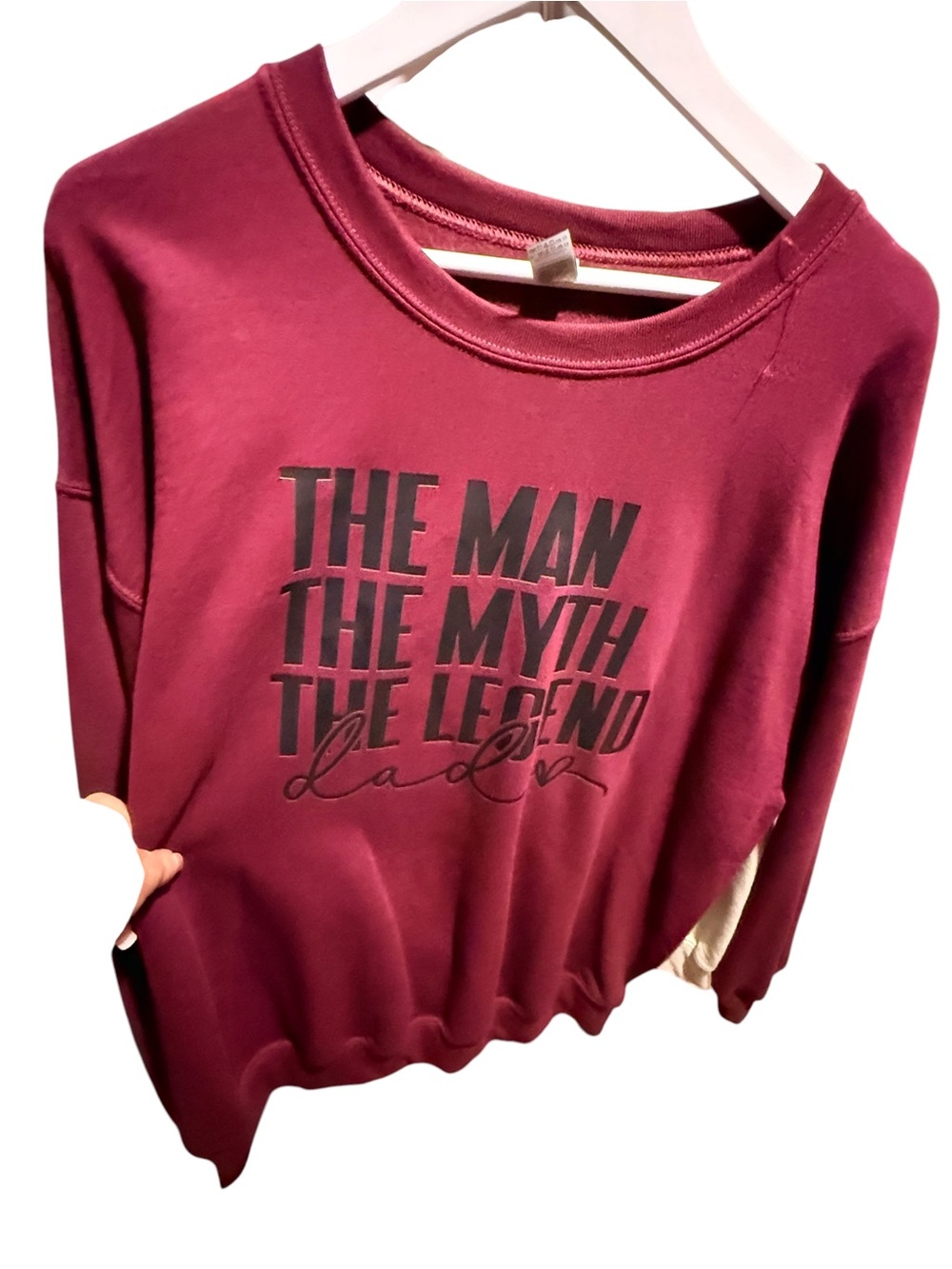 The Man, The Myth, The Legend Crewneck
Size XL Unisex
Brand New